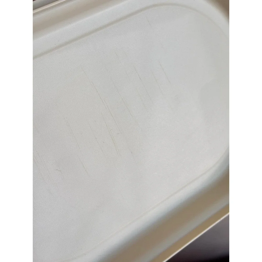 Vintage Tupperware 3 Pc Oval Server‎ Harvest Gold Hot Cold